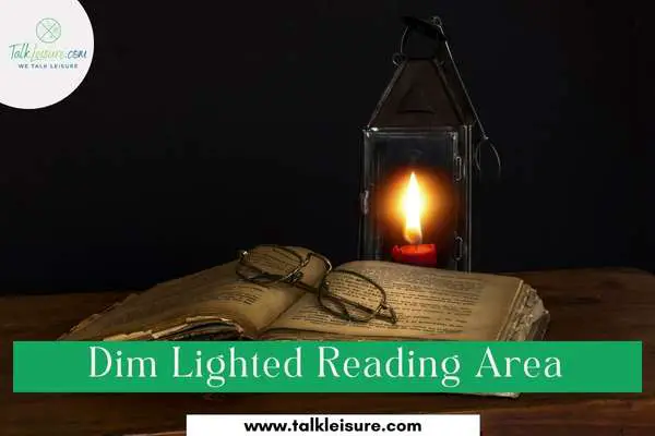 Dim Lighted Reading Area