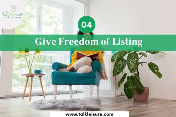 Give Freedom of Listing