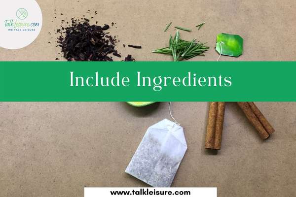  Include Ingredients