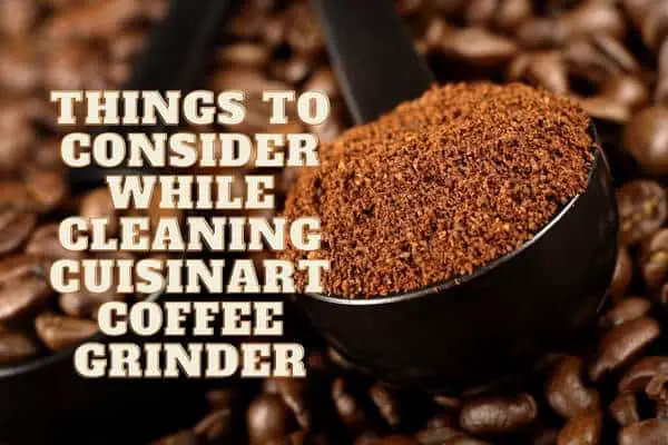 Things to Consider While Cleaning Cuisinart Coffee Grinder
