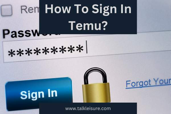 How To Sign In Temu?