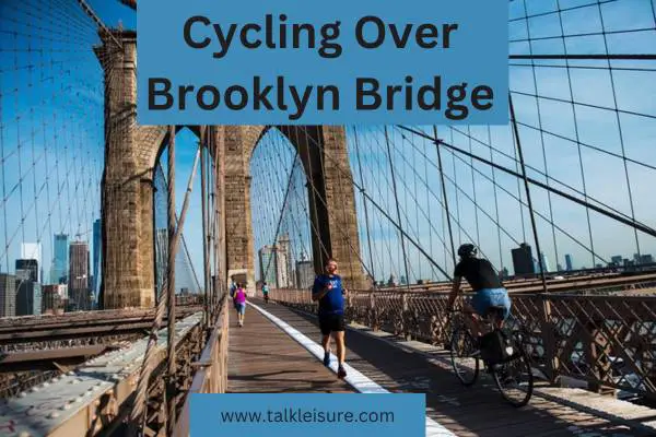 Cycling Over Brooklyn Bridge