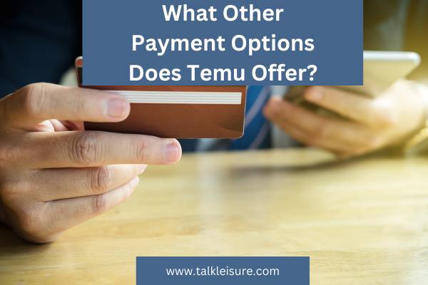 What Other Payment Options Does Temu Offer?