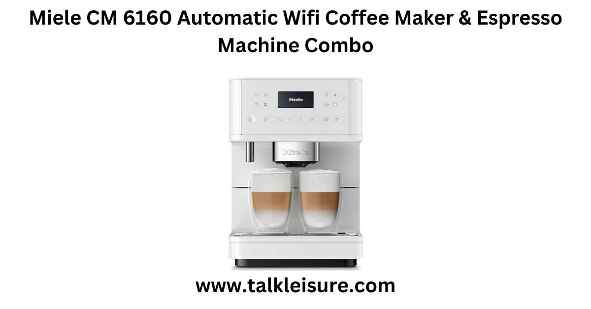 Miele CM 6160 Automatic Wifi Coffee Maker & Espresso Machine Combo