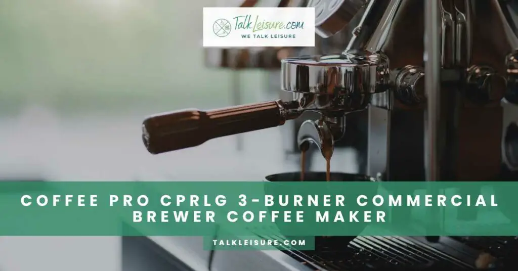 Coffee Pro CPRLG 3-Burner Commercial Brewer Coffee Maker