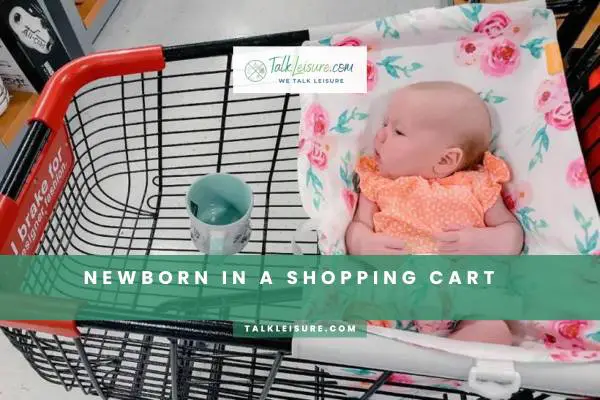 Newborn In A Shopping Cart