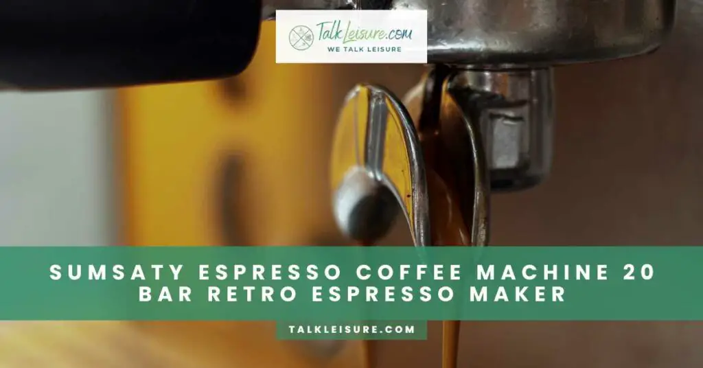 SUMSATY Espresso Coffee Machine 20 Bar Retro Espresso Maker