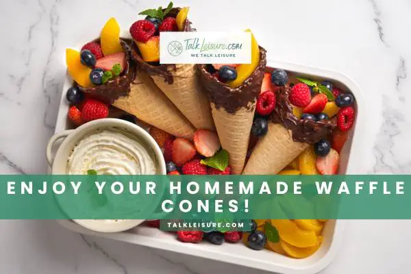 Enjoy Your Homemade Waffle Cones!