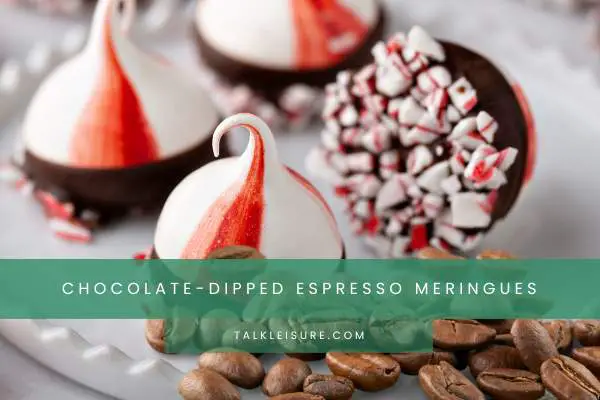 Chocolate-Dipped Espresso Meringues
