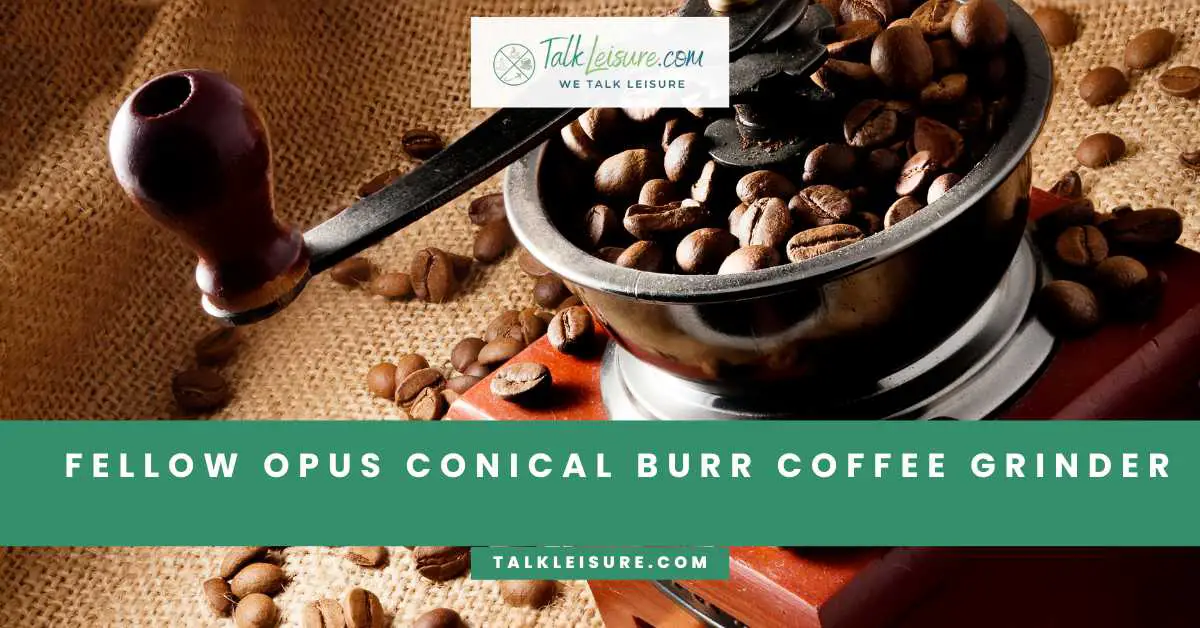 Fellow Opus Conical Burr Coffee Grinder Talk Leisure