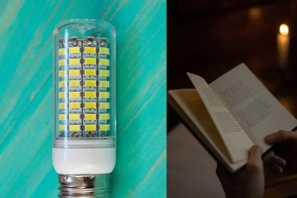 The different types of light available for reading